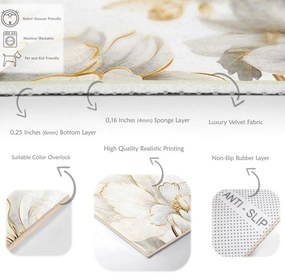 Кремав килим подходящ за пране 160x230 cm Soft and Gentle – Mila Home