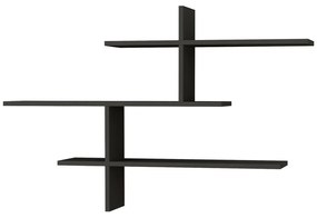Антрацитен двуетажен рафт 123 cm Leo - Kalune Design