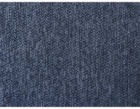 Тъмносиньо двойно тапицирано легло с място за съхранение с включена подматрачна рамка 180x200 cm Garance – Bobochic Paris