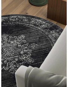 Сив кръгъл килим ø 160 cm Gloria Lydia – Hanse Home