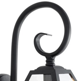 Класически външен стенен фенер черен IP44 - Berta