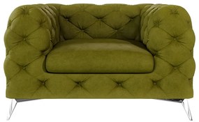 Зелено кадифено кресло Chelsea – Ropez