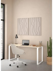 Работна маса с дъбов плот 60x150 cm Sign - Tvilum