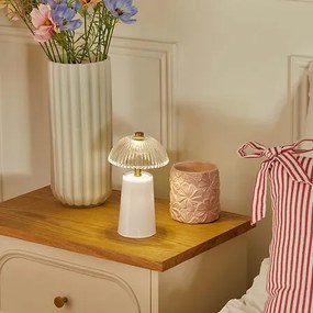 Настолна лампа atmosphera Olie, LED, Стъкло, 19 cm, Асорти