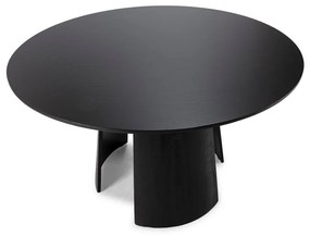 Кръгла трапезна маса с черен плот за маса ø 120 cm Zuri – MOME