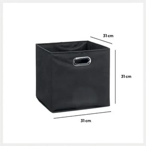 Кутия за съхранение 5five Mix & Modul, Меланж, 31x31 cm - Светлосив