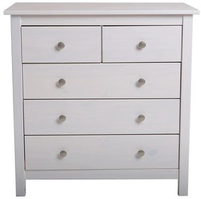 Бял висок скрин от масивен бор 79x80 cm Berna – Marckeric