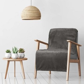 Графитно сиво одеяло за стол Ширина: 170 см | Дължина: 210 см