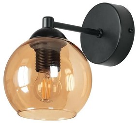 Аплик КОМПАС G, черен/мед, 1xE27