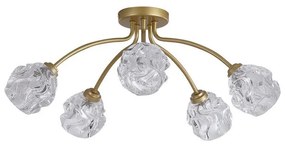 Searchlight 11525-5GO - Полилей за повърхностен монтаж ASTRAL 5xG9/33W/230V златен