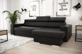 Ъглов диван April mini  LTHR-Mauro-Right