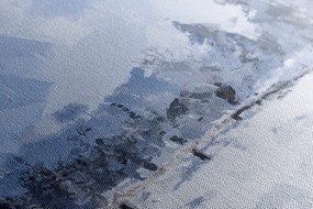 Картина на платно – Снежна покривка в гората