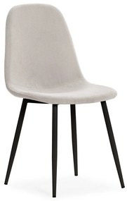 Кремави тапицирани трапезни столове в комплект 4 бр. Minka – Marckeric