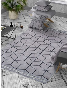 Сив миещ се килим 160x100 cm - Vitaus