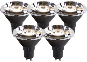 Комплект от 5 GU10 димируеми LED крушки AR70 6W 2000K-3000K