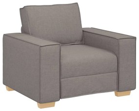 4104966 vidaXL Диван-фотьойл, бежов, 60 см, плат