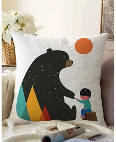 Калъфка за възглавница със смес от памук Bear, 55 x 55 cm - Minimalist Cushion Covers