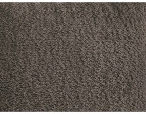 Кафяв сгъваем/с място за съхранение ъглов диван от прежда с примки от букле (ляв ъгъл) Roxelane – Bobochic Paris