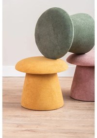 Светлорозова кадифена табуретка Mushroom – Leitmotiv