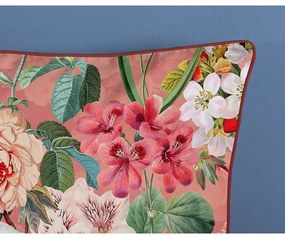 Оранжево двойно удължено спално бельо от памучен сатен 240x220 cm Amalia – Descanso