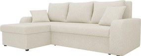 Ъглов диван Kris-бял