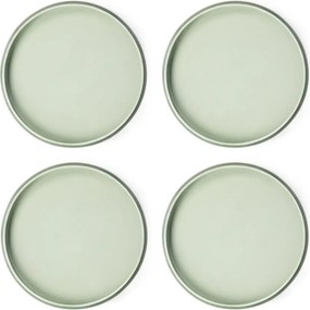 Зелени глинени чинии в комплект 4 бр. ø 22 cm Aura Rondo – Bonami Selection