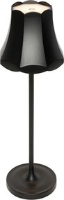 Ретро настолна лампа черна акумулаторна IP44 - Granny
