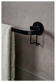 Черен стенен държач за кърпи Classic Plus - Wenko