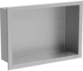Mexen X-Wall-R нишова полица с фланец 30 x 20 cm, inox - 1910302010