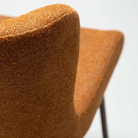 Кафяв тапициран трапезен стол Glam – DAN-FORM Denmark