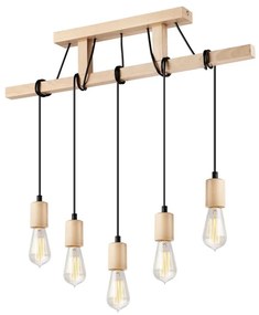 Полилей на кабел LEON 5xE27/60W/230V