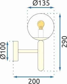 Аплик APP894-1W GOLD