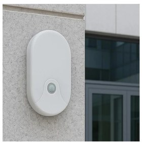 LED външно стенно осветително тяло с датчик за движение LED/18W/230V IP44 бяло