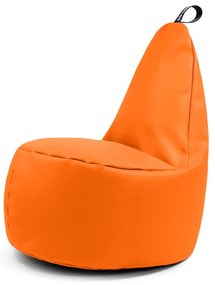 Оранжев пуф от изкуствена кожа Lull XL – So Soft?