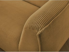 Диван от рипсено кадифе в цвят горчица 242 cm Giorgia – Bobochic Paris