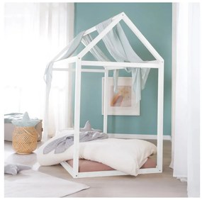 Бяло детско легло тип къща 70x140 cm Montessori – Roba