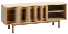 Маса за телевизор от декор от дъб в естествен цвят 143x55 cm Tiber – Unique Furniture