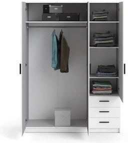 Бял гардероб 147x200 cm Sprint – Tvilum