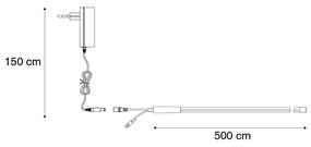 Димируема LED лента 5 метра RGBW 20W 1600LM 3000K