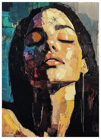 Картина с ръчно изрисувани елементи 70x100 cm Vivian – Styler