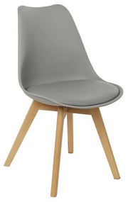 Стол DKD Home Decor 48 x 55 x 83 cm Пяна Сив Кафяв полипропилен Бук