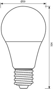 LED крушка VIVALUX LARGO LED, 9W, E27, 4000К