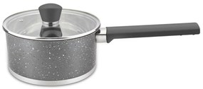 Касерола с капак ZEPHYR ZP 1210 SBM16K, 2 литра, 16х10.5 см, Многослойно дъно, Индукция, Инокс, Сив мрамор