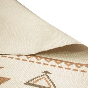 Бежов и кафяв двустранен килим за открито, изработен от рециклирана пластмаса , 90 x 150 cm Afra - Green Decore