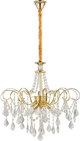 Кристална висяща лампа SWE081-CP 60cm GOLD