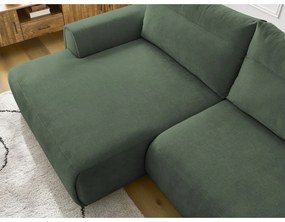 Тъмнозелен ъглов диван Aden – Bobochic Paris