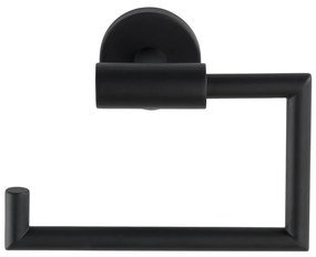 WENKO 24240100-Държач за тоалетна хартия BOSIO BLACK 15x10,5 cm неръждаема стомана/сребрист