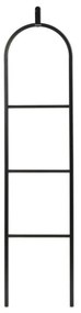 Многофункционална закачалка за дрехи Brabantia Linn 1008927, 3 рафта, Овална част за закачане на сако, Устойчива на корозия, Черен