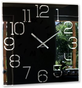 Стилен квадратен часовник в черно