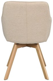 Бежови тапицирани трапезни столове в комплект 2 бр. Alison – Rowico